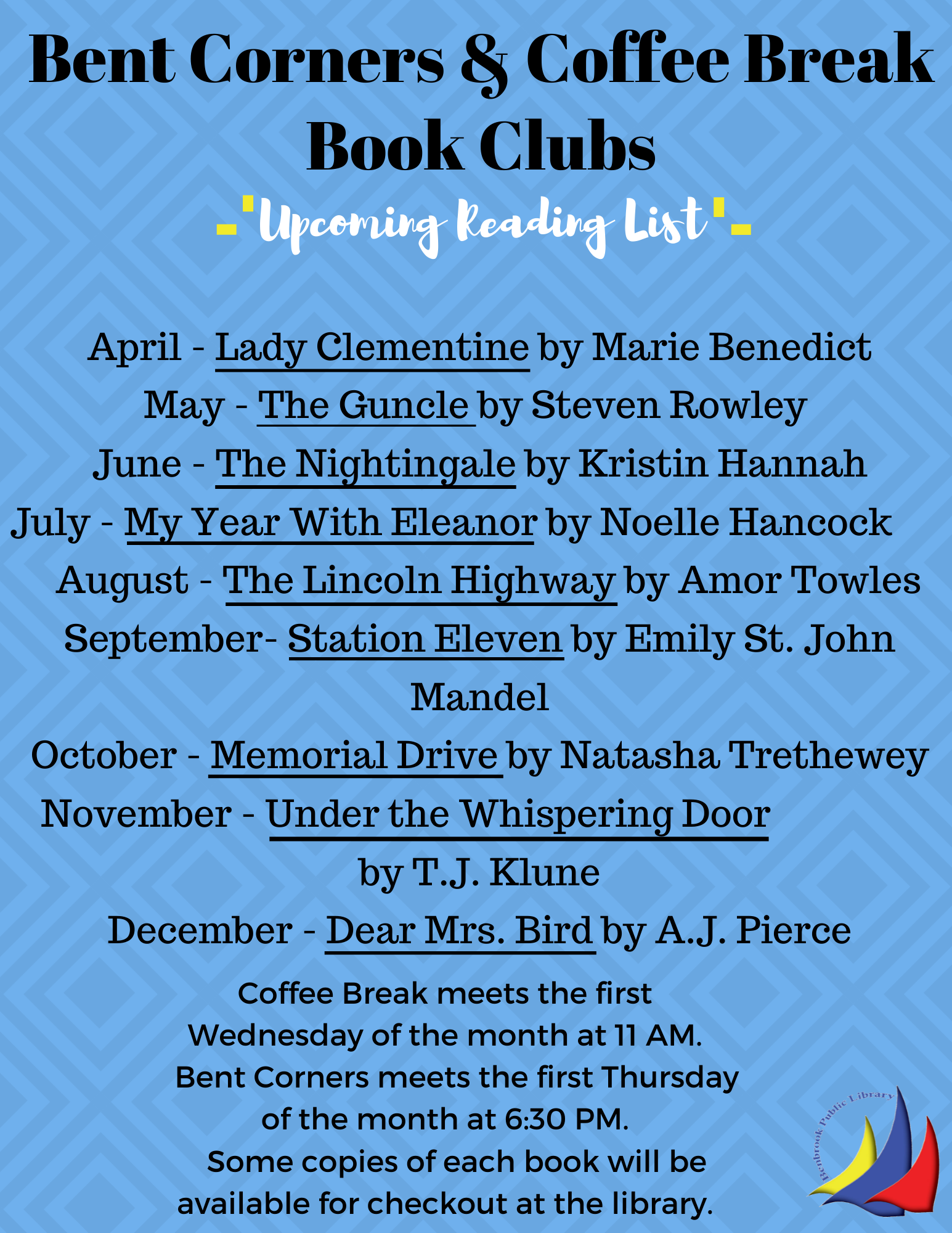 Coffee Break Book Club Benbrook Public Library